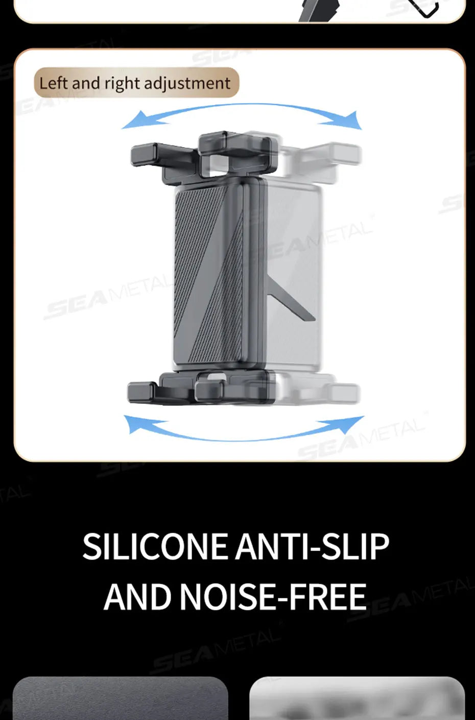 SEAMETAL Car Air Vent Tablet Holder Universal Air Outlet Phone Mount 360 Rotation Stable Phone Holder Universal for 4.7-12.9 in