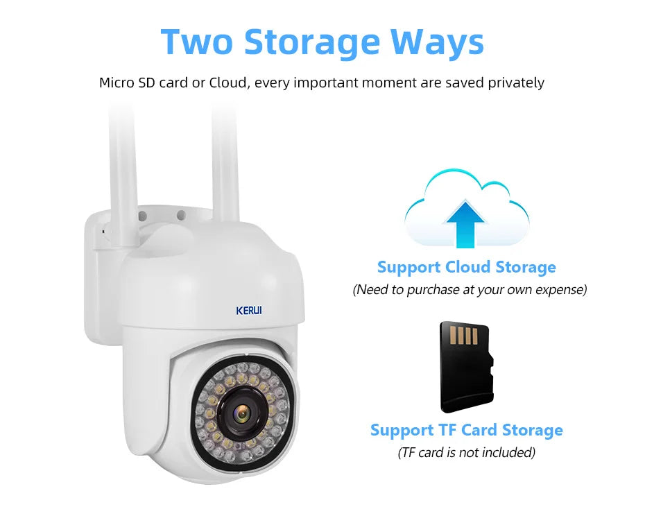 KERUI 5MP WiFi Outdoor Security Camera with Auto Tracking