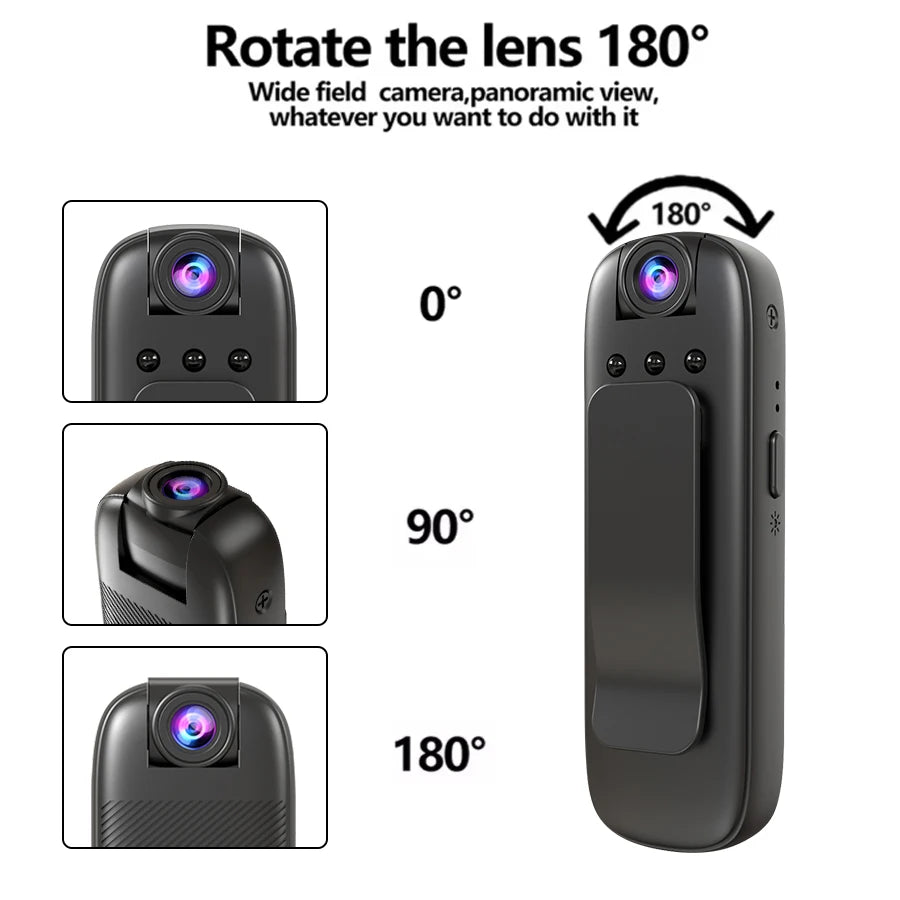 Mini WiFi Security Camera 1080P with Night Vision & Alerts