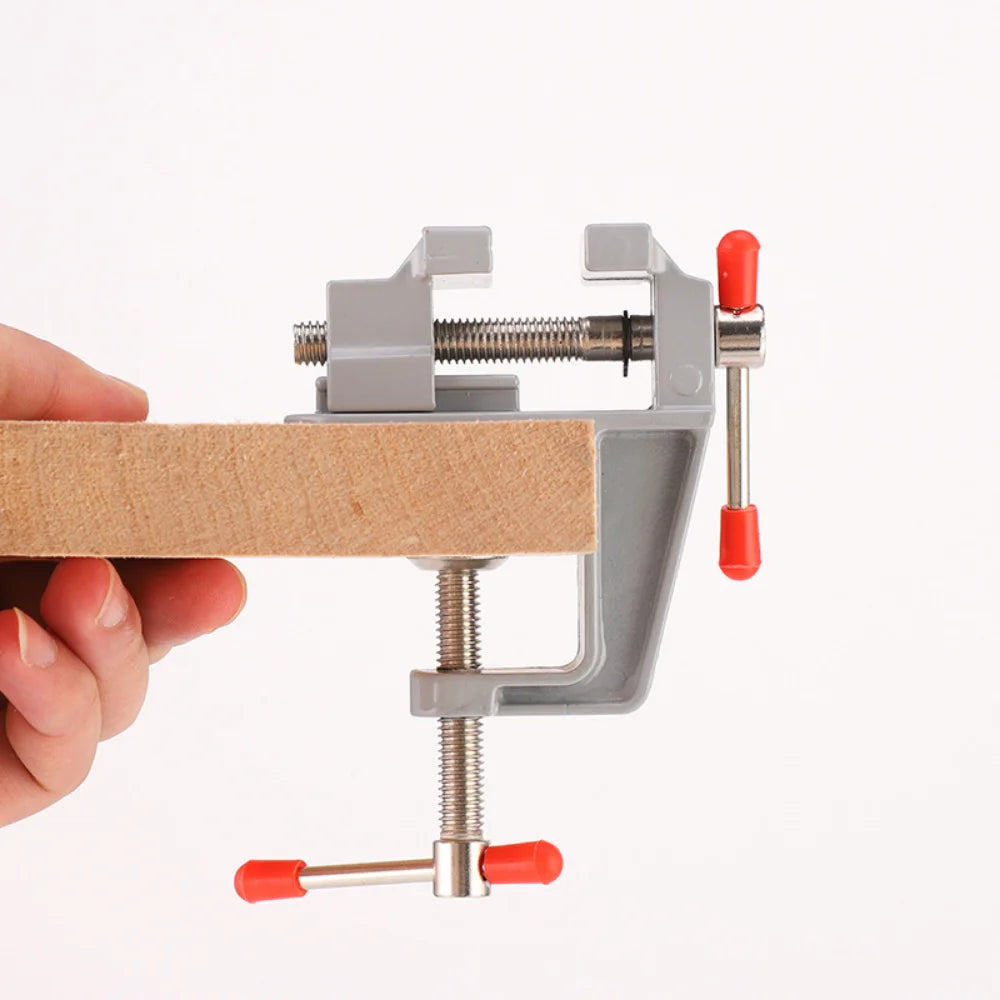 Mini tornillo de banco con abrazadera para manualidades y trabajos de ocio