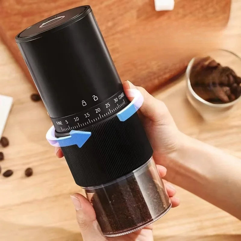 Portable Burr Coffee Grinder with 30 Grind Settings