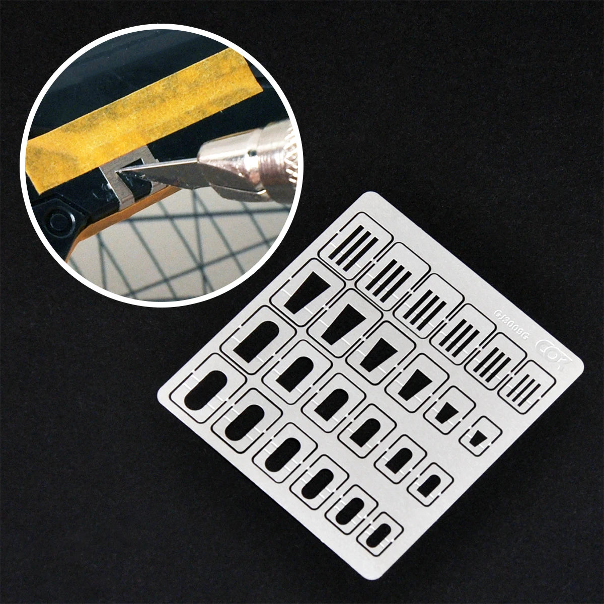 Scale Model Scribing and Engraving Template