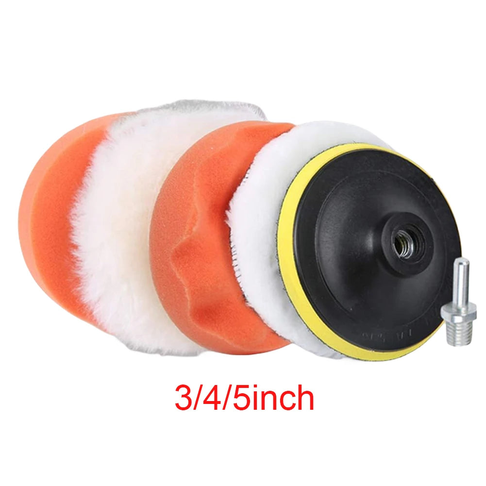 6-Piece Car Polishing Buffer Pad Kit for Drill Waxing