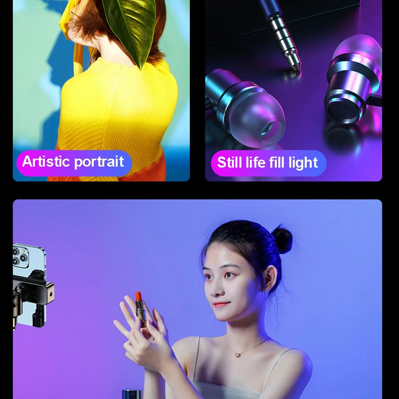 Rechargeable Ring Light - RGB and Tricolour Options