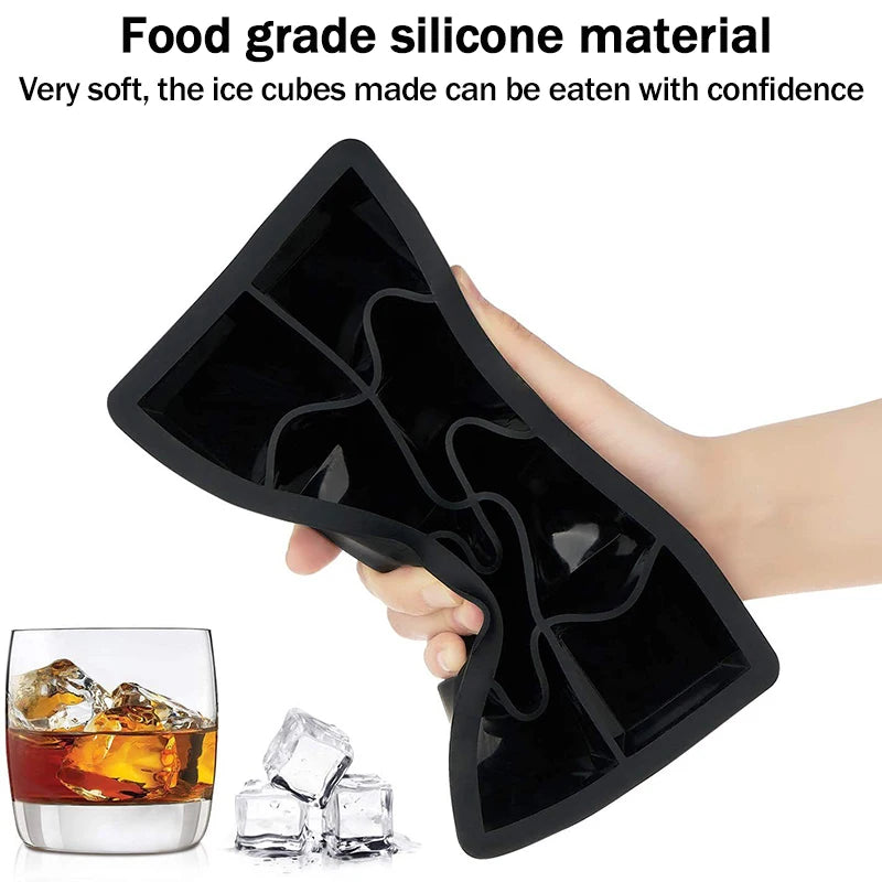 4/6/8/15 Grid Big Ice Tray Mold Giant Jumbo Large Food Grade Silicone Ice Cube Square Tray Mold DIY Ice Maker Ice Cube Tray 