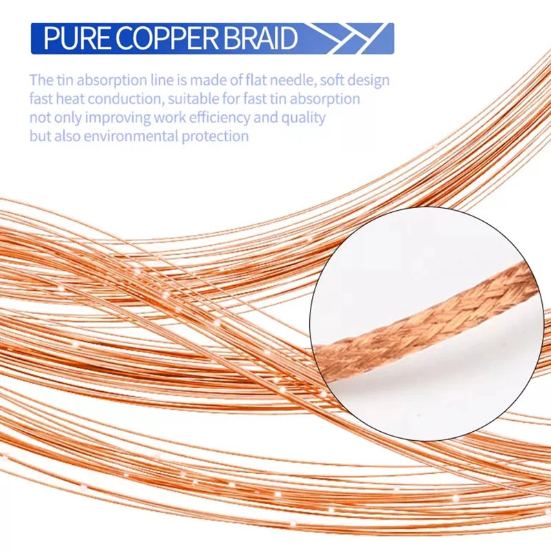 R300 Copper Desoldering Braid, 1.5 m
