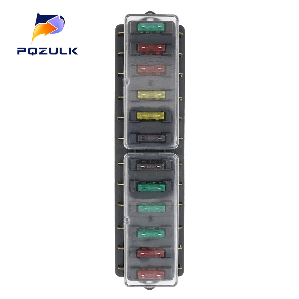 Poistkové puzdro pre automobilové nožové poistky s viacerými obvodmi