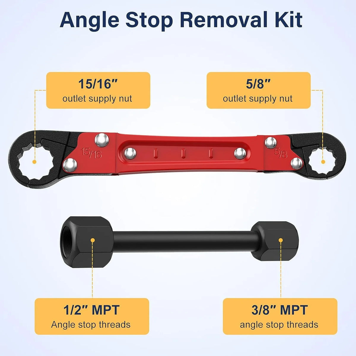 Three-Piece Plumbing Wrench and Sleeve-Puller Kit