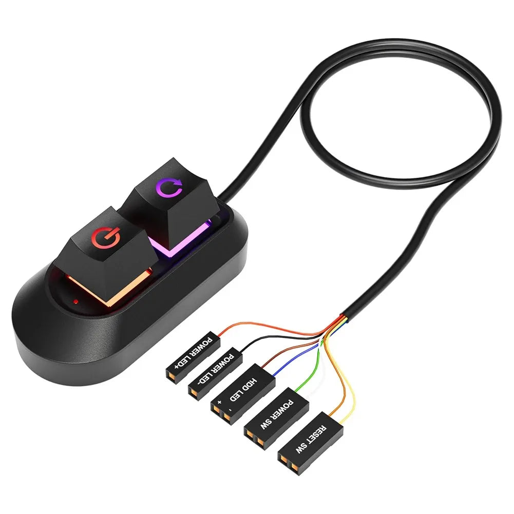 Interrupteur d’alimentation externe pour PC avec câble de 2m