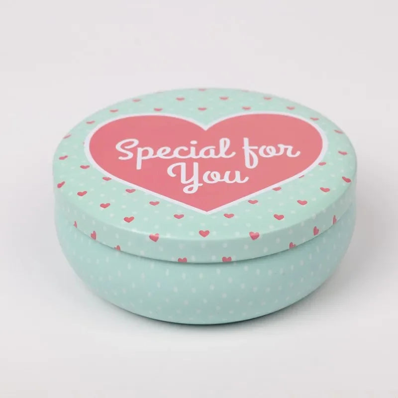Round Tinplate Storage Tin, 10.7 cm, for Sweets and Tea