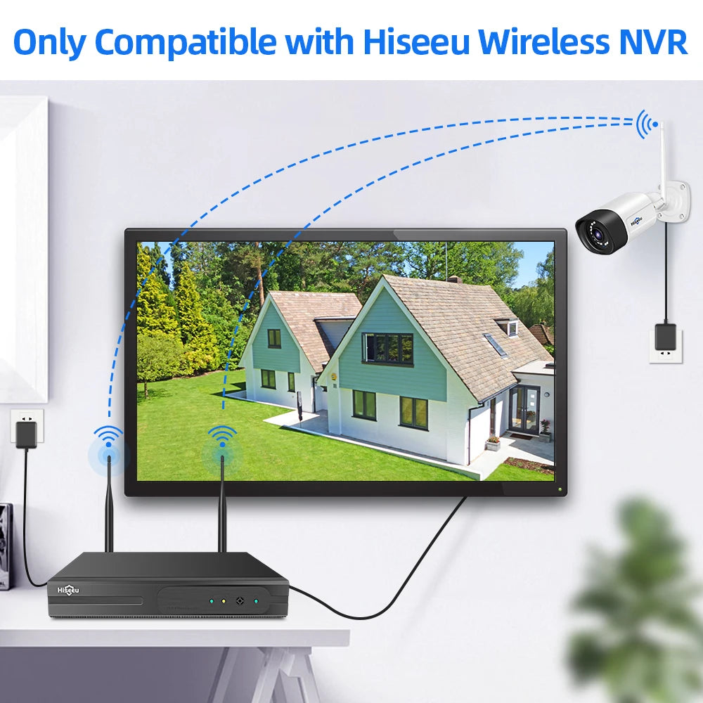 Wireless IP Security Camera 3MP Waterproof WiFi Bullet Camera