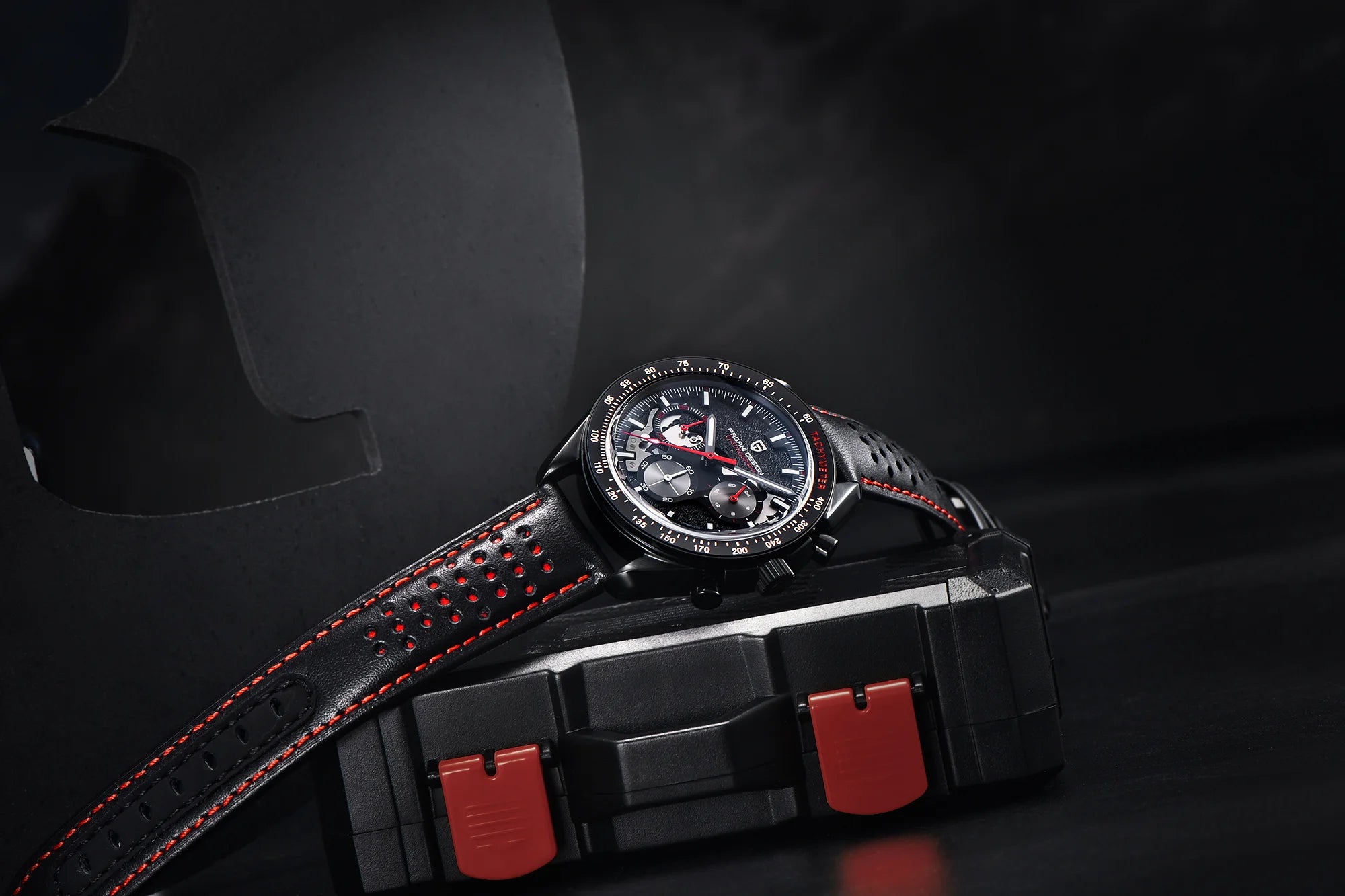 Orologio Cronografo Pagani Design Moon Dark AR Zaffiro 100M