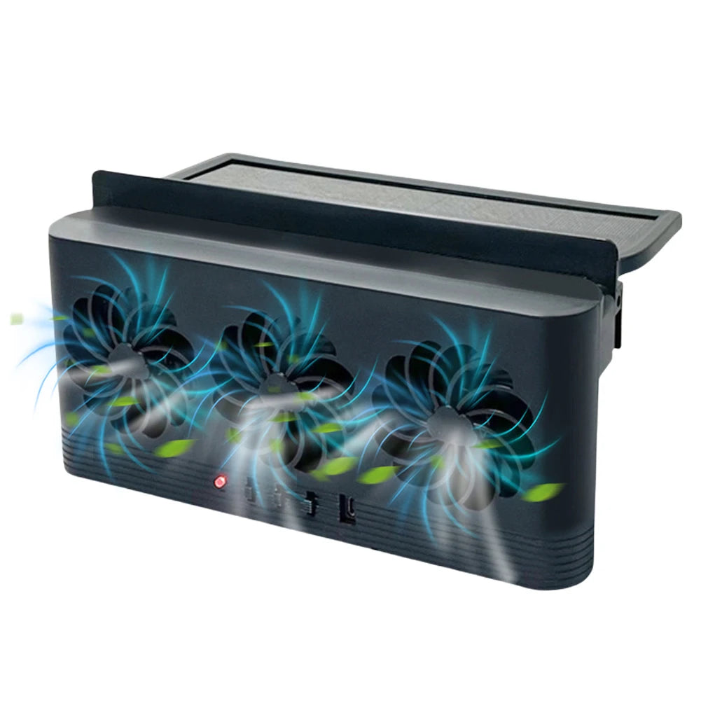 Solar Powered Car Exhaust Fan for Fresh Air and Cooling
