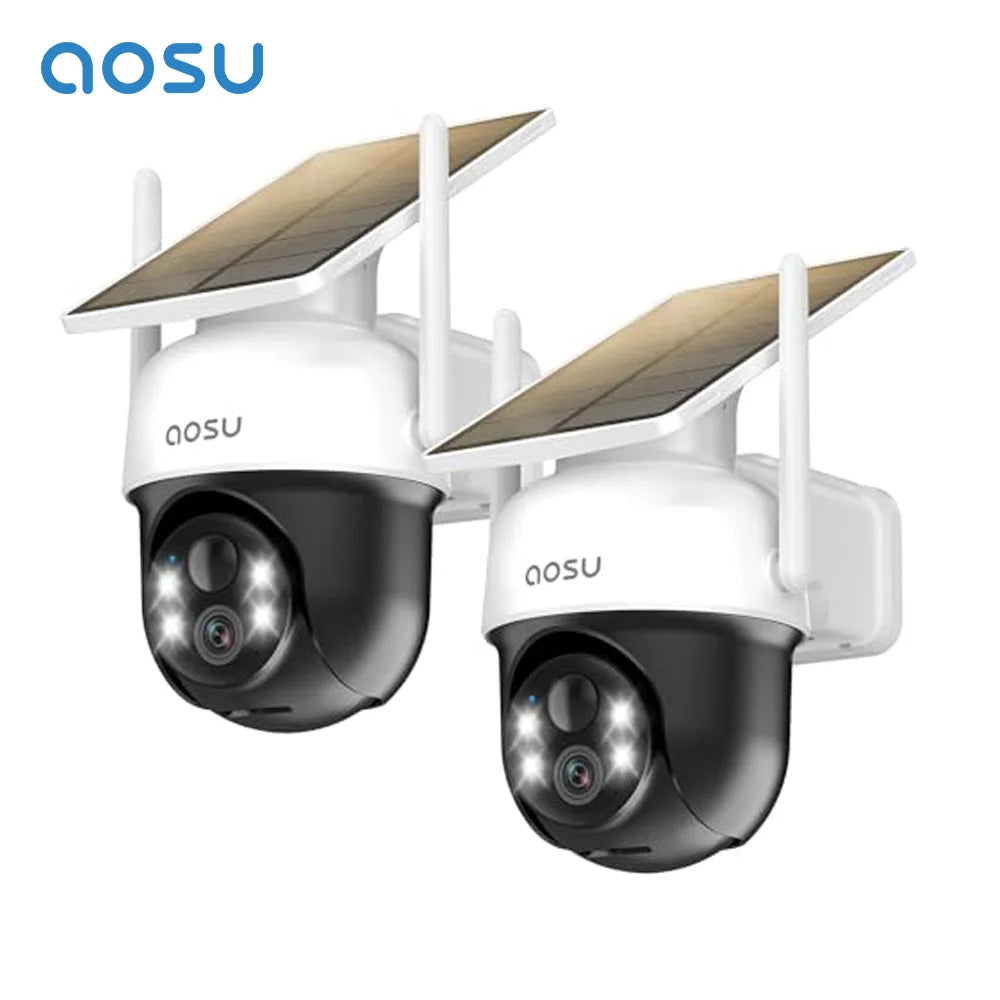 3MP Solar Wireless PTZ Security Camera with 5000mAh Battery