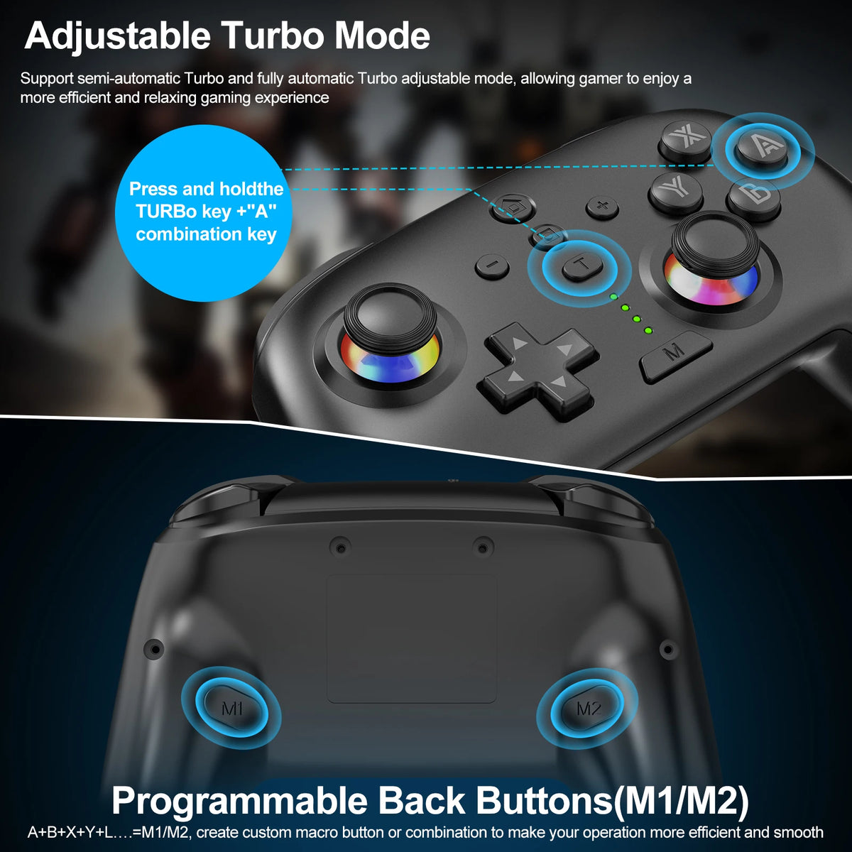 Bezdrátový ovladač pro Nintendo Switch, Lite a OLED