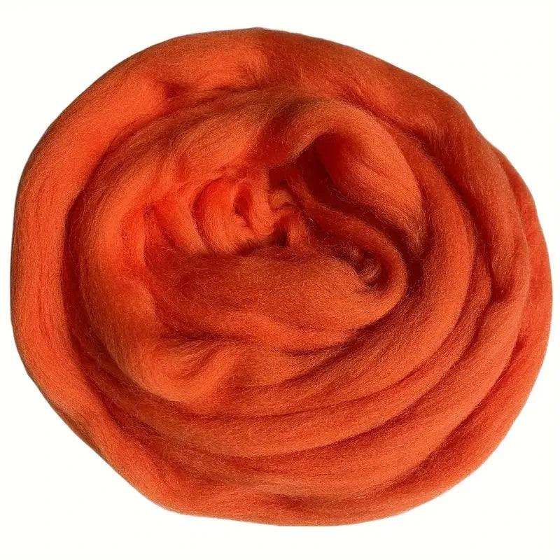 Wool Roving for Felting and Spinning, 100 g