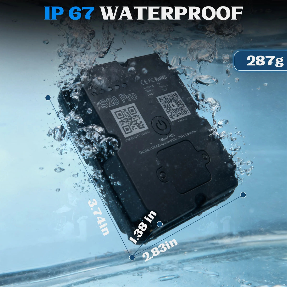 S20 Pro magnetisk 4G GPS-fordonsspårare
