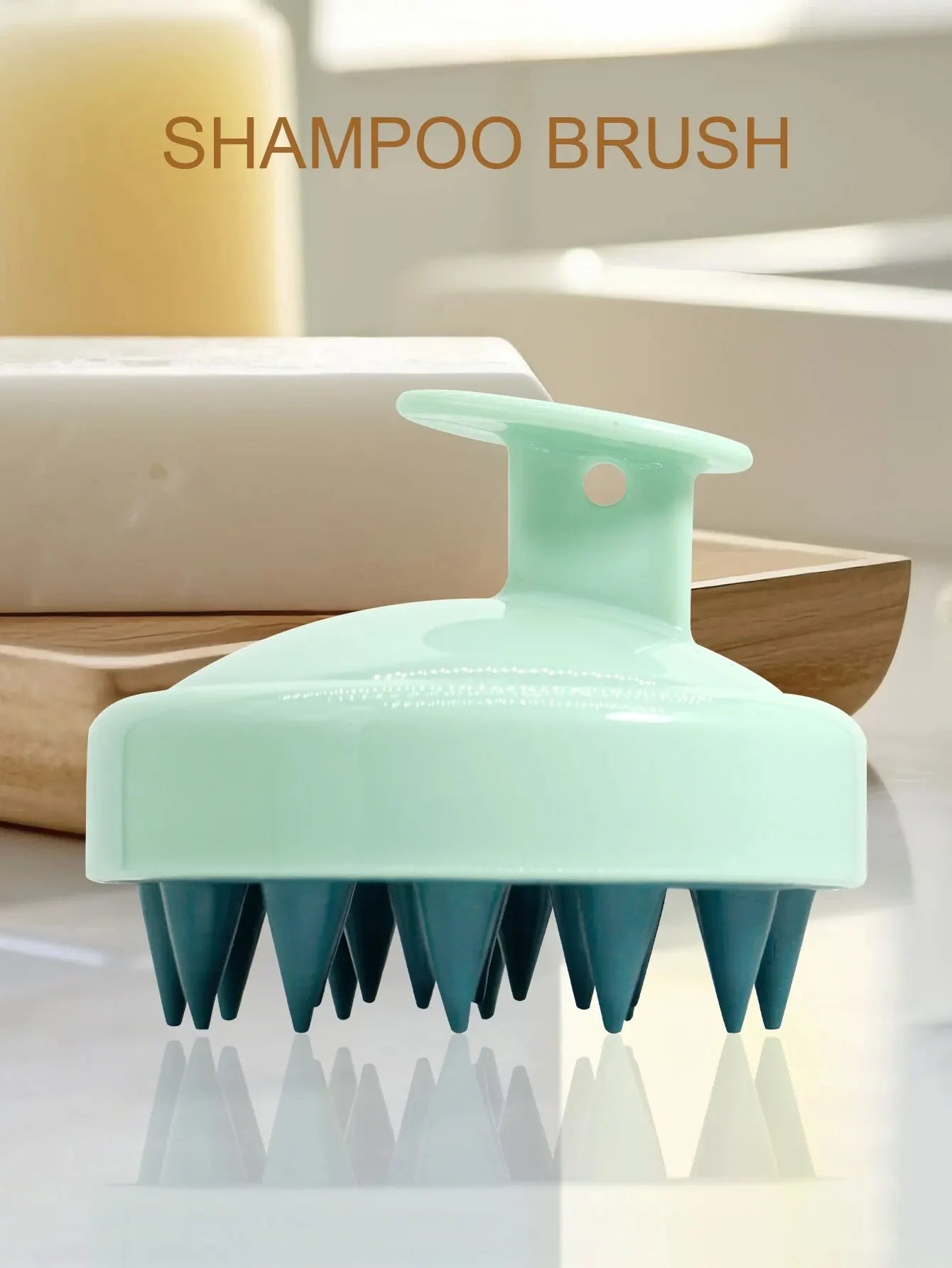 Silicone Shampoo Scalp Hair Massager Head Body Scalp Massage Brush Scalp Massage Brush Comb Magic Handle Brush Spa Massage Brush 