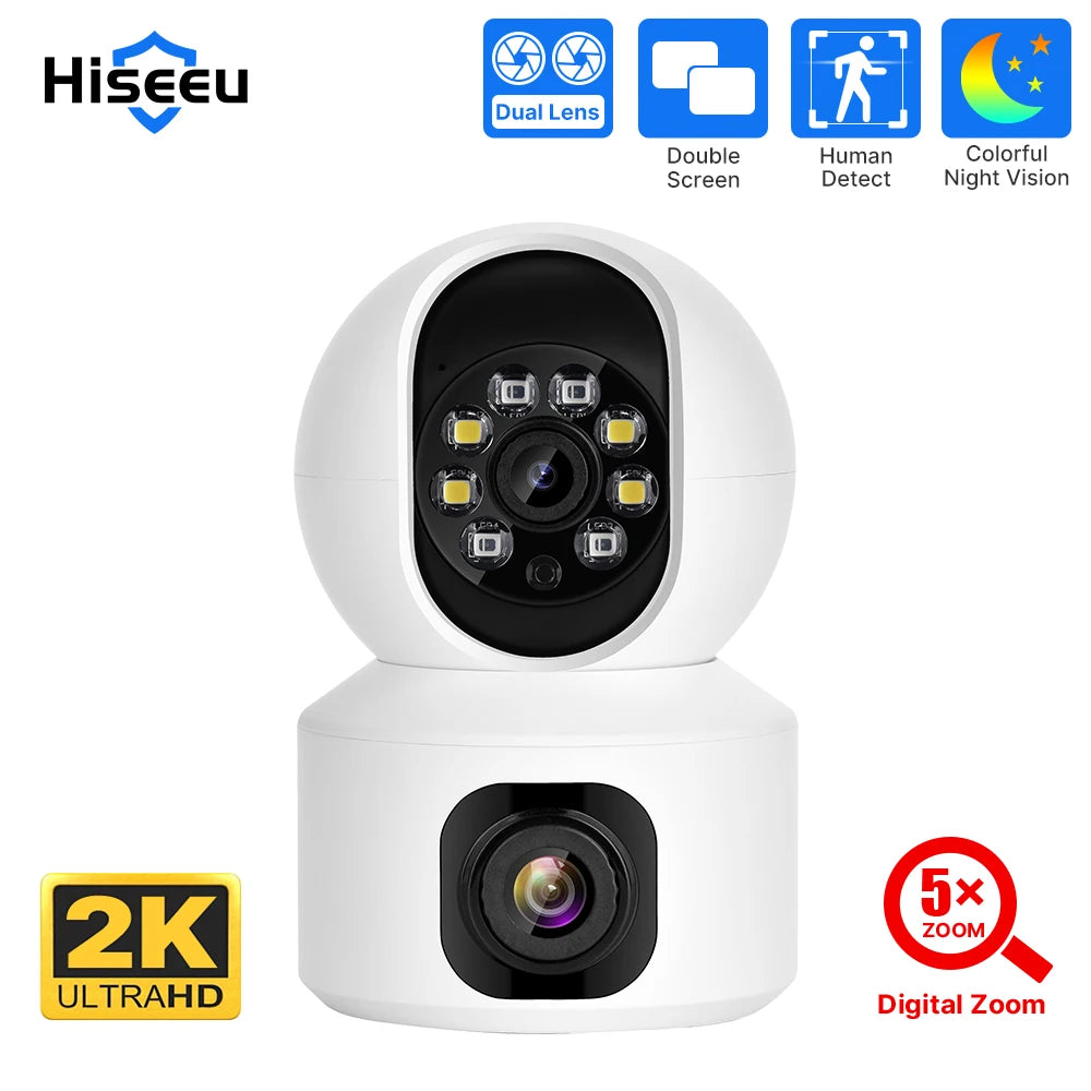 2K 4MP PTZ WiFi Security Camera with Two-Way Audio