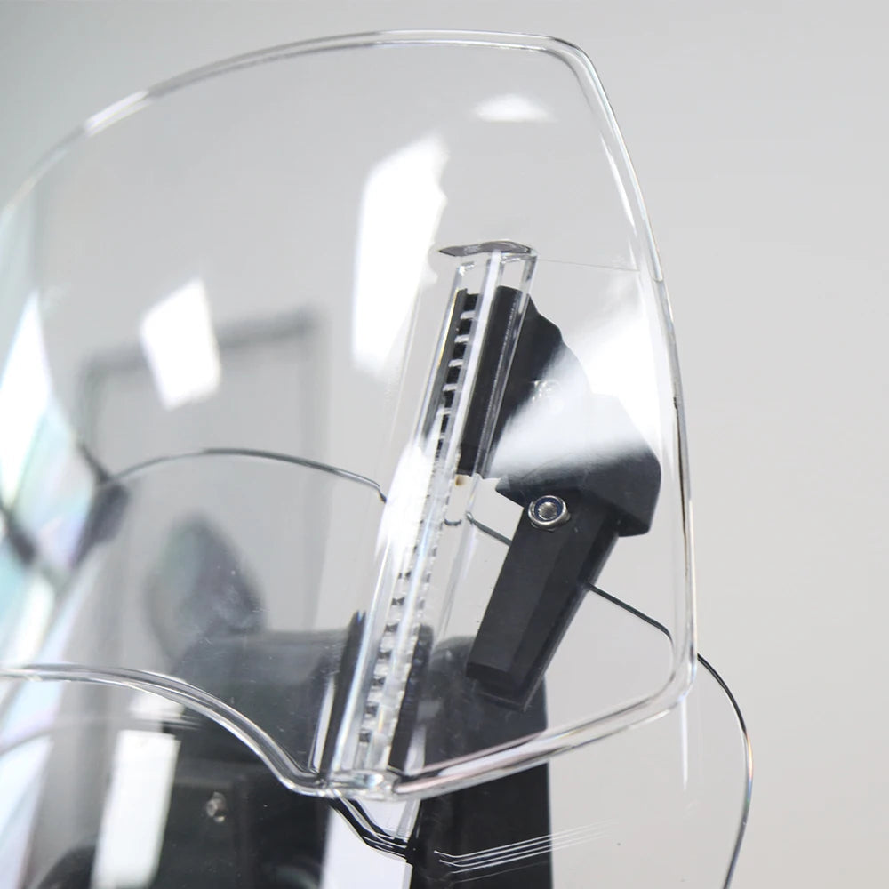 Universal Motorcycle Windshield Extension Adjustable Spoiler Clamp-On Windscreen Deflector For BMW KAWASAKI YAMAHA HONDA SUZUKI 