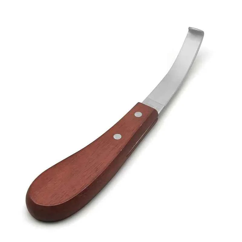 Hufpflegemesser mit Holzgriff