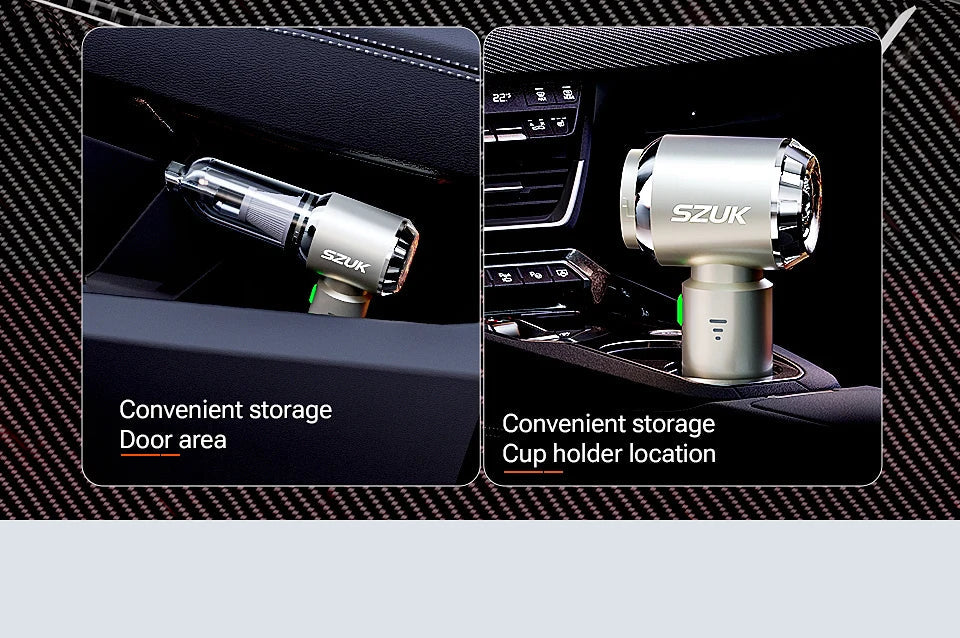 SZUK C012MAX Car Vacuum Cleaner Strong Suction Cleaning Mini Machine Wireless Portable Handhled Blower Machine Home Appliances 