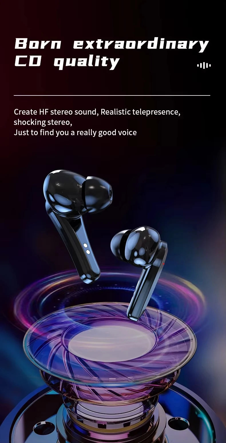 Bluetooth TWS Gaming Earphones with Low Latency and Mic