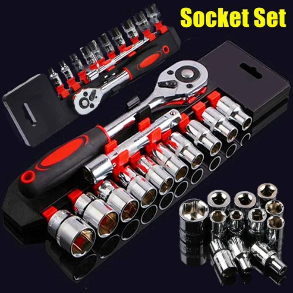 12 Pcs Set Wrench Socket Set Motorcycle Bicycle Repairing Tool Hardware Car Boat Auto Repair Tools Bike Multitool Bike Tool Kit 