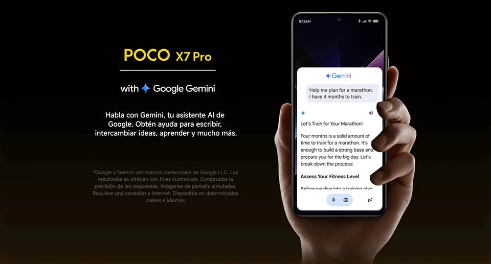 POCO X7 Pro 5G NFC Smartphone con display AMOLED 1.5K