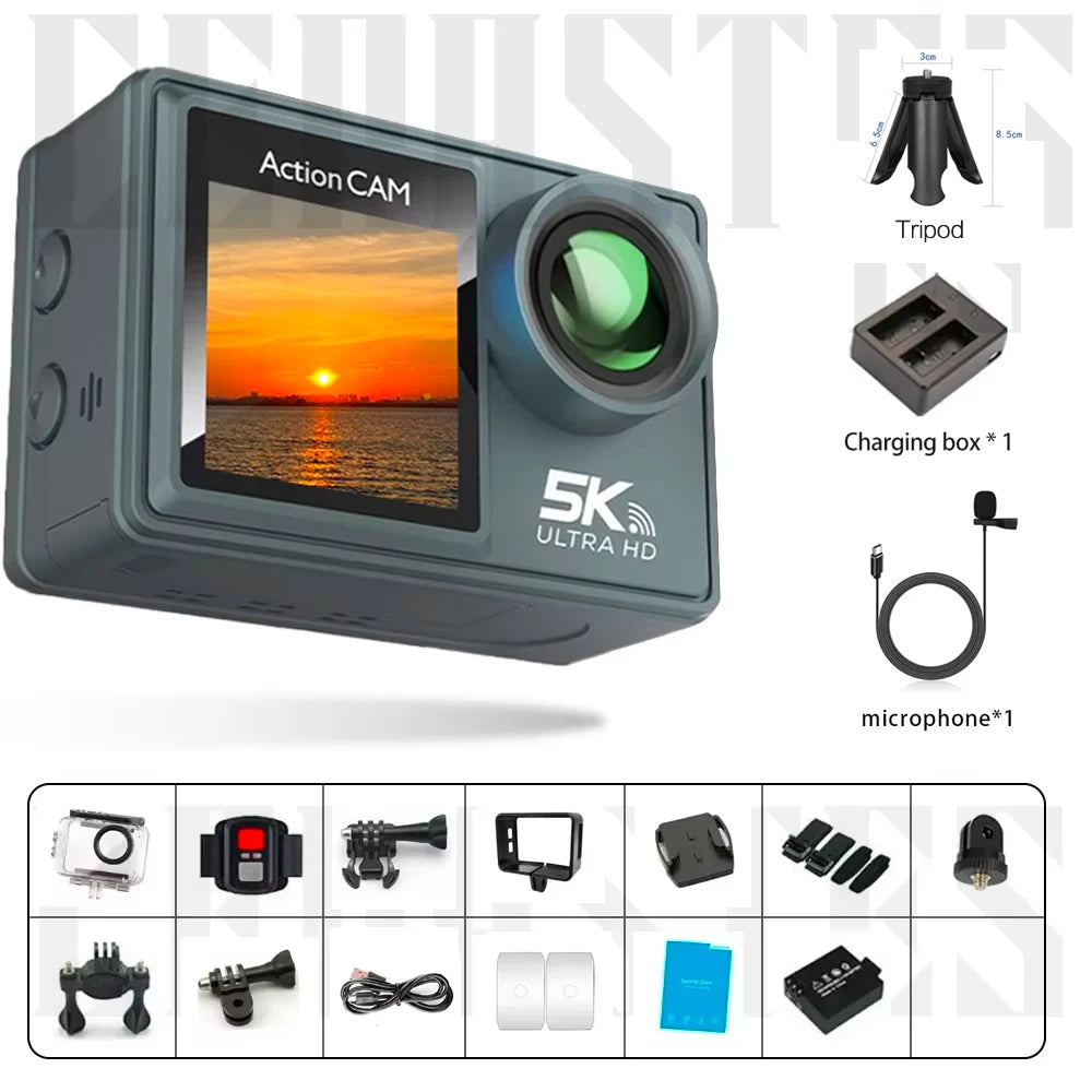 Action Camera 5K 4K with Electronic Stabilization