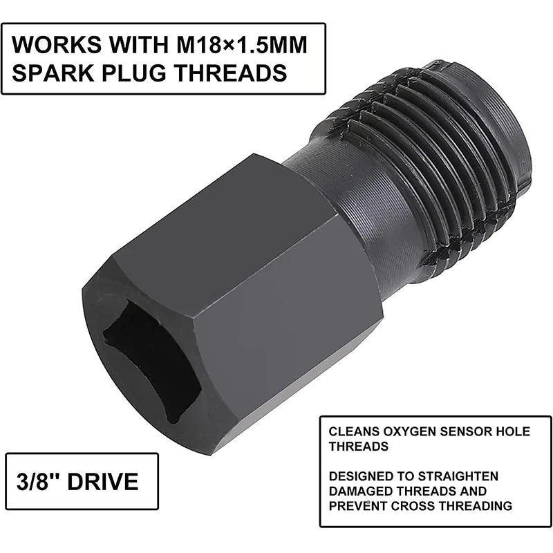 5pcs Oxygen Sensor Socket Wrench Kit for O2 Removal & Thread Repair