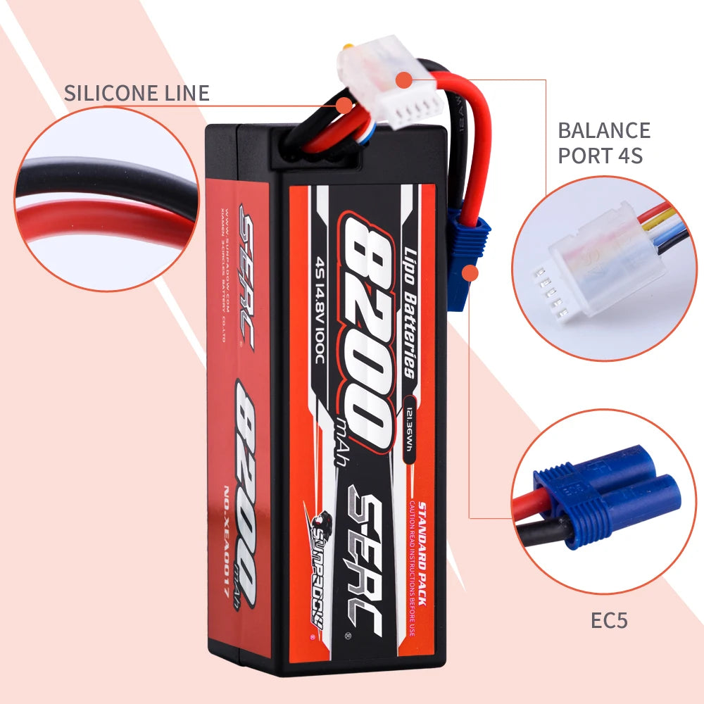 8200mAh Li-Polymer RC Battery 100C