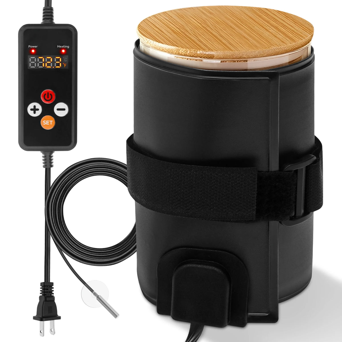 Adjustable Fermentation Jar Heating Wrap, 110 V US Plug