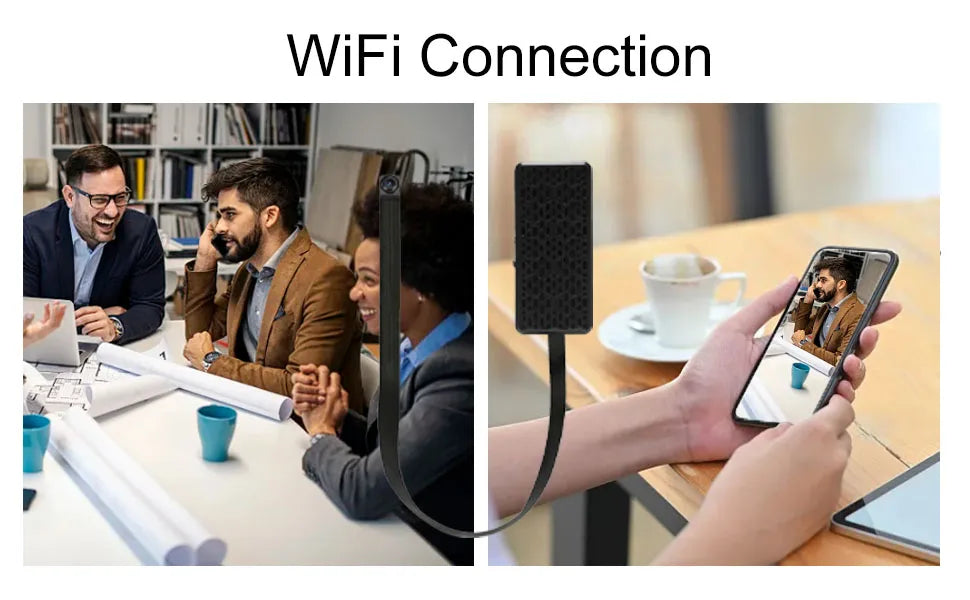Mini WiFi Beveiligingscamera 1080P met Bewegingsdetectie & App-weergave