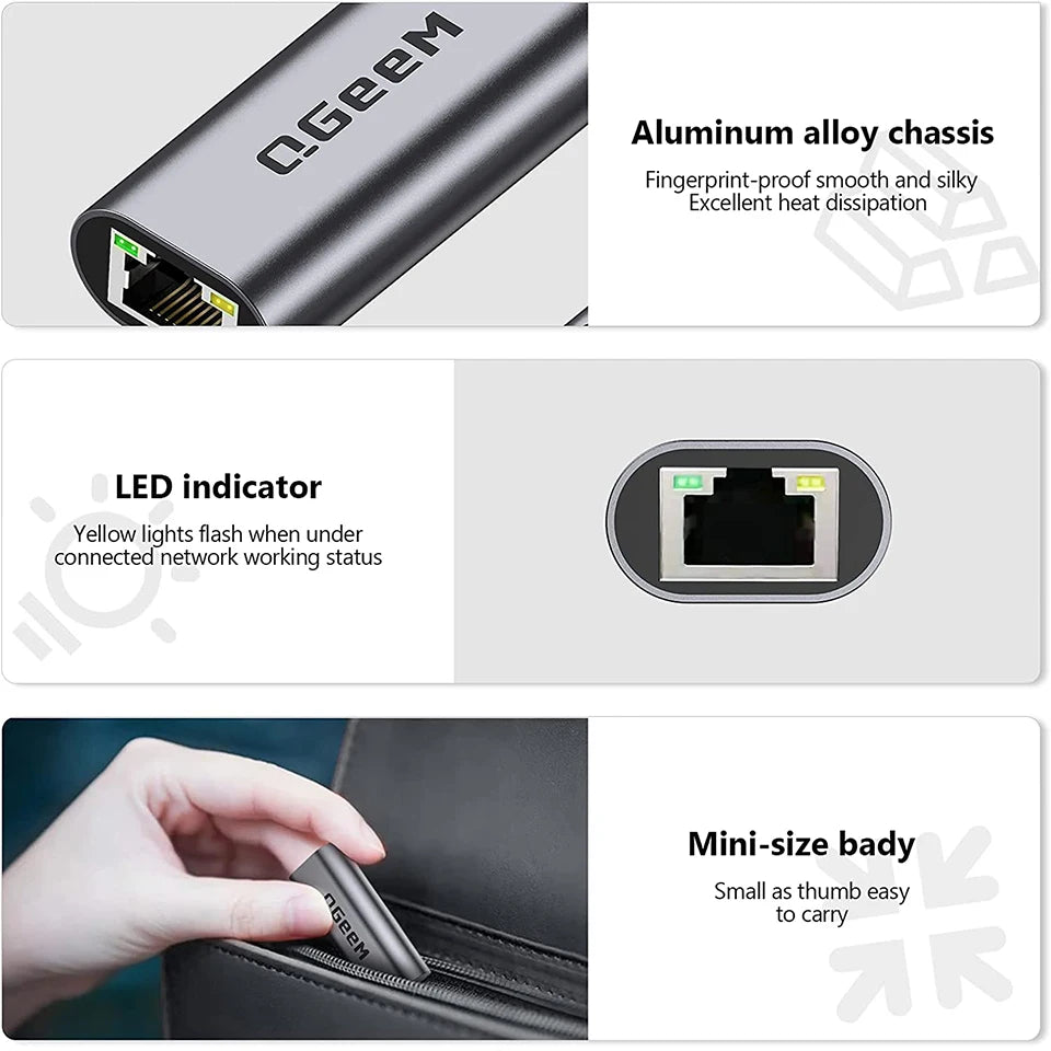 USB-C Gigabit Ethernet Adapter