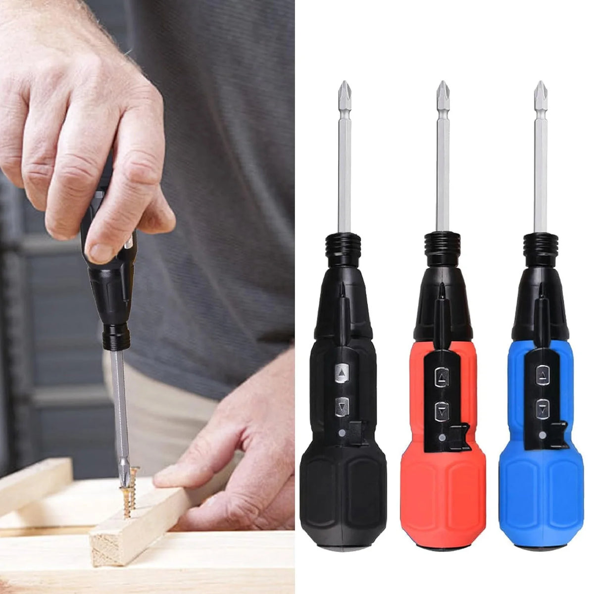 Rechargeable Cordless Screwdriver - Colour Options
