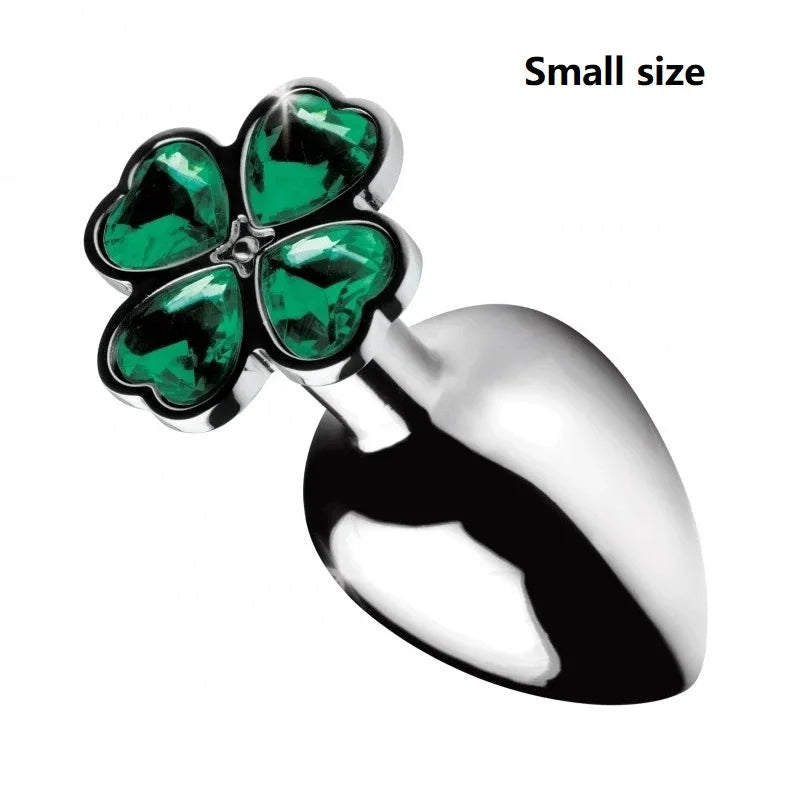Small Size Metal Anal Beads Butt Plug Mini Rainbow Rose gold Butt Plug Crystal Jewelry Trainer Anal Dildo Masturbation Sex Toy 