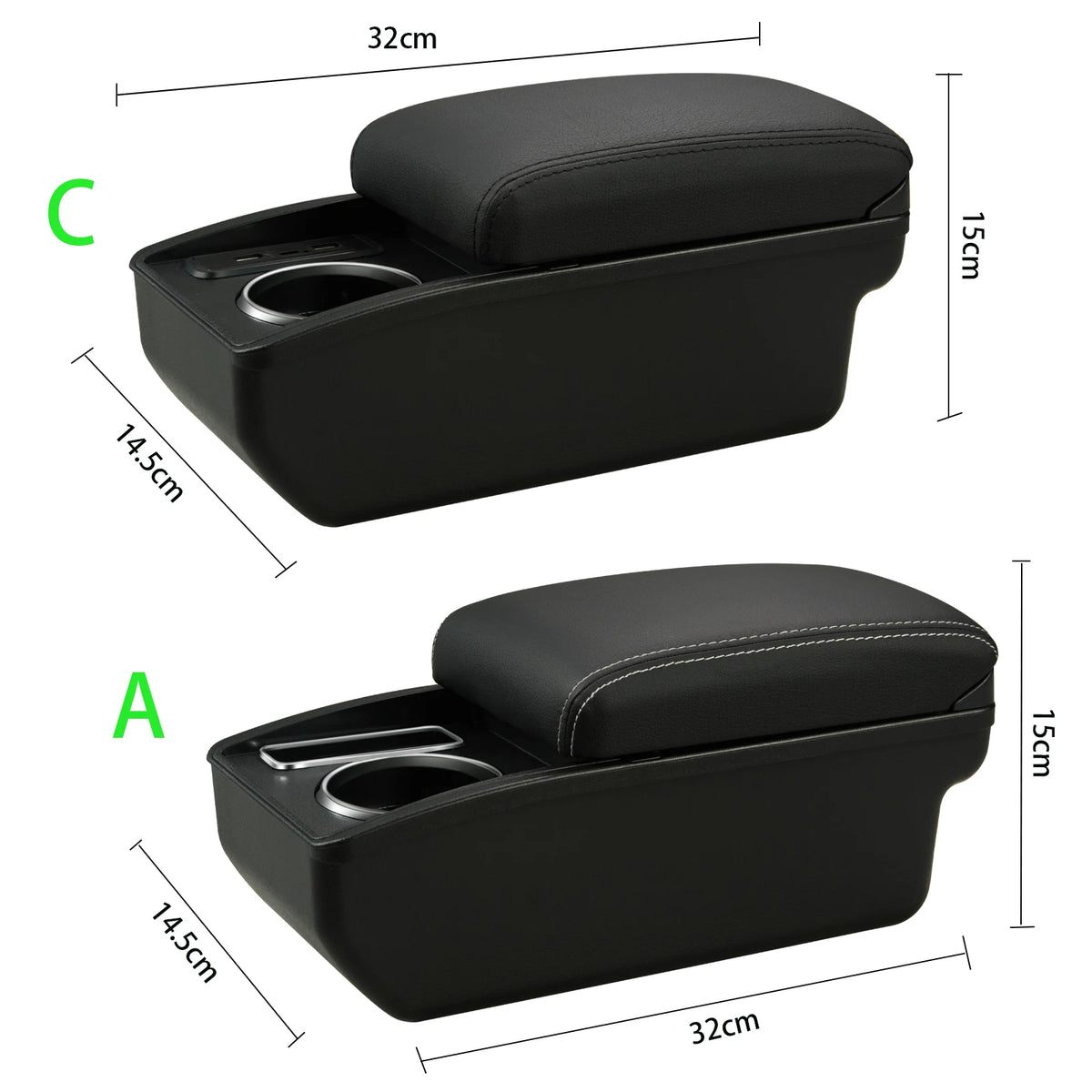 Universal Car Armrest Universal Model Armrest Box Central Storage Box Dedicated Cup Holder Retrofit Parts Interior Accessories