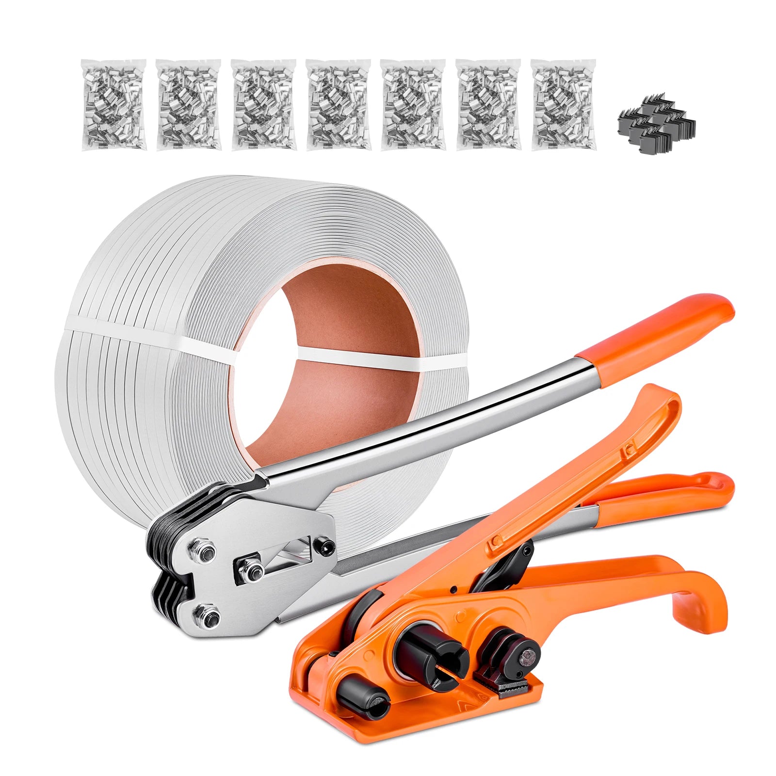 Manual Pallet Strapping Kit with 3200ft PP Band & 1000 Seals