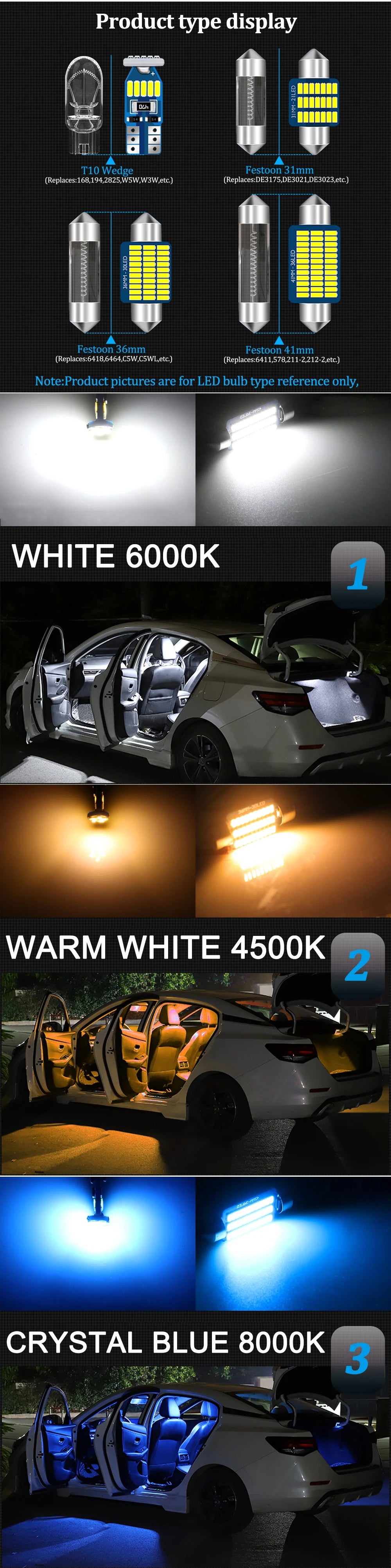 LED Interior Light Kit for T4 T5 T6 Caravelle Multivan Transporter