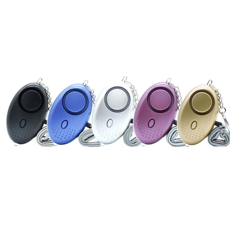 130dB personlig sikkerhedsalarmlomme med LED-lys (1–4 pakker)
