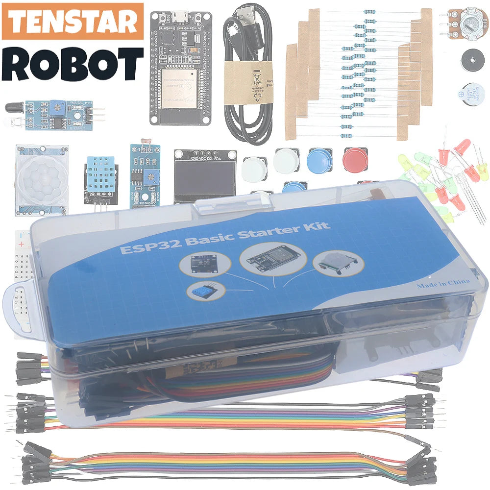 Osnovni početnički kit za ESP32 ESP-32S WIFI razvojnu ploču projektni set s tutorijalima ESP32 kit s kutijom