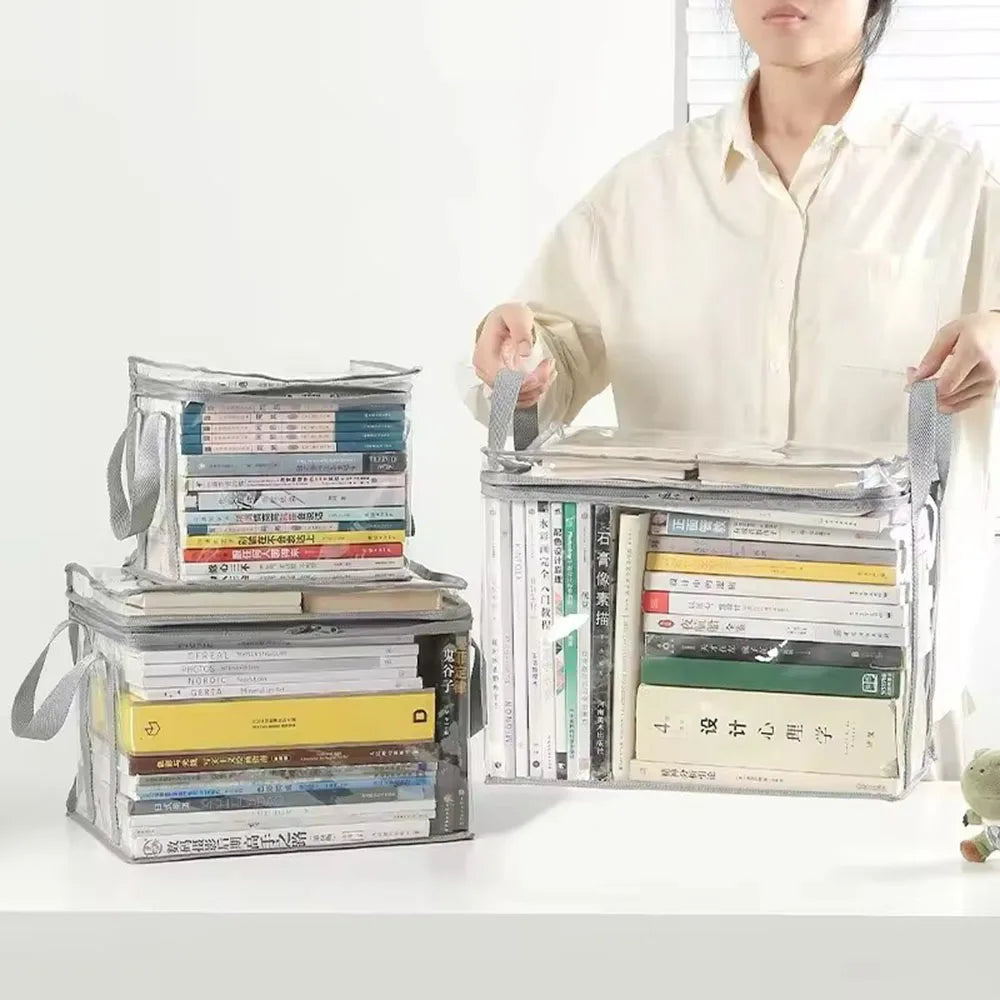 Faltbare transparente Aufbewahrungsbox für Bücher