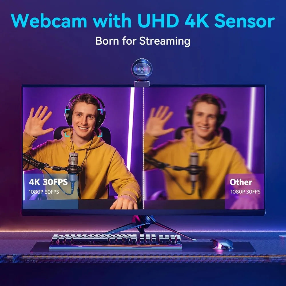 USB Streaming Webcam with Privacy Cover