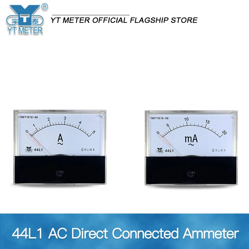 Amperímetro analógico de CA 44L1-A, 100 × 80 mm