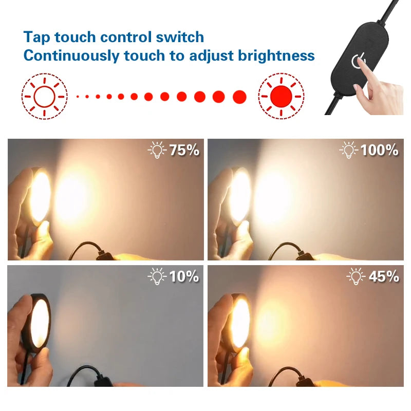 12 V Round LED Cabinet Lights - Set Options