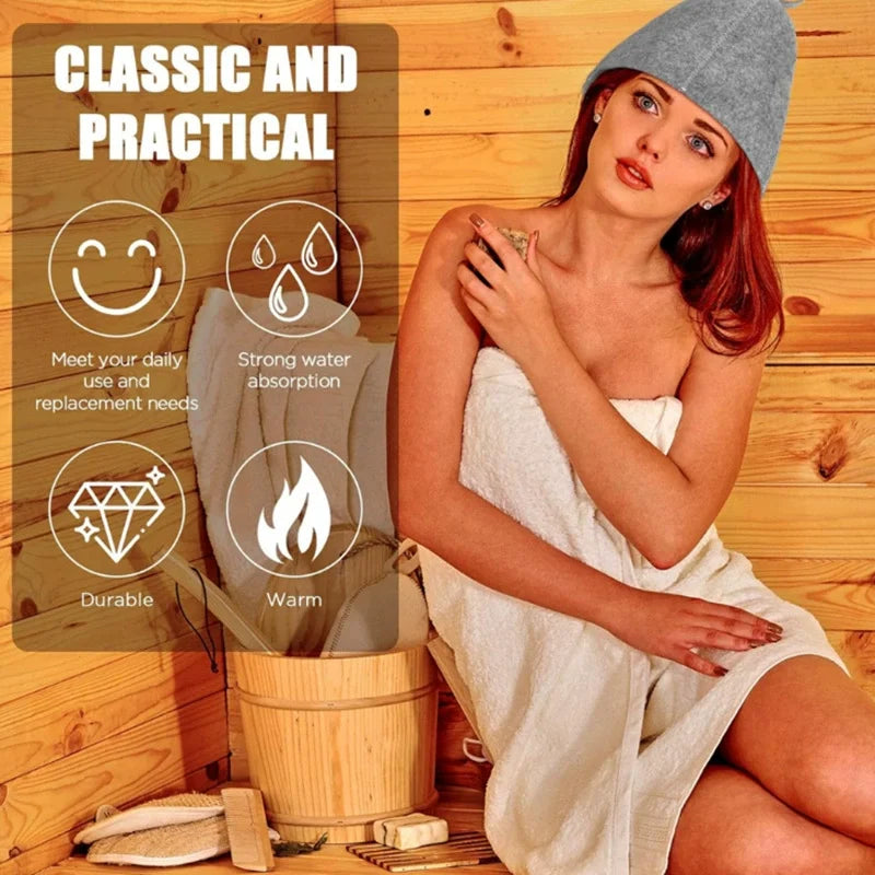 Felt Sauna Hat