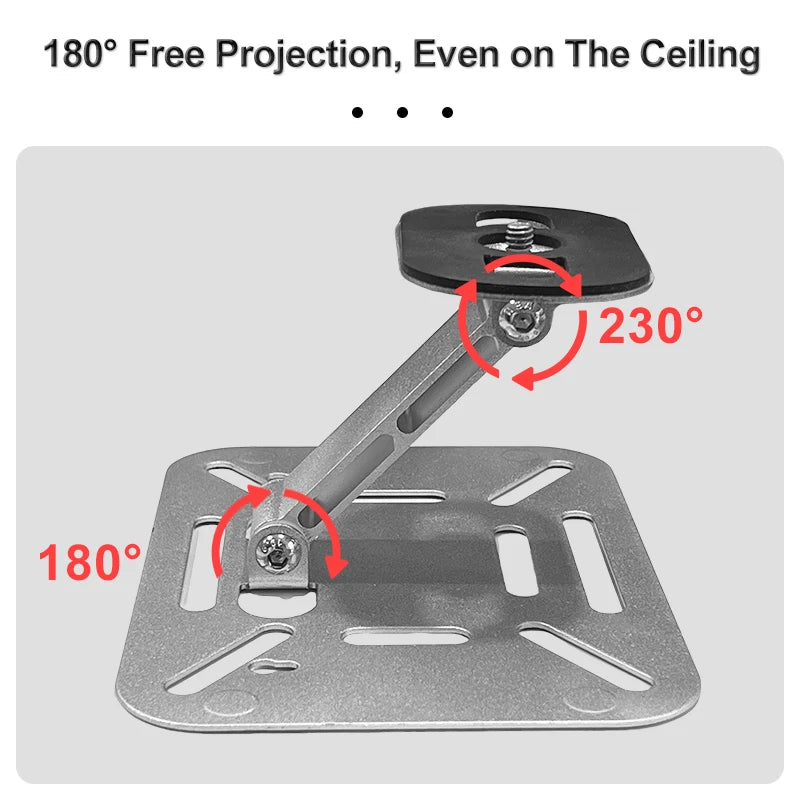 Soporte ajustable para mini proyector con montura de 1/4 de pulgada