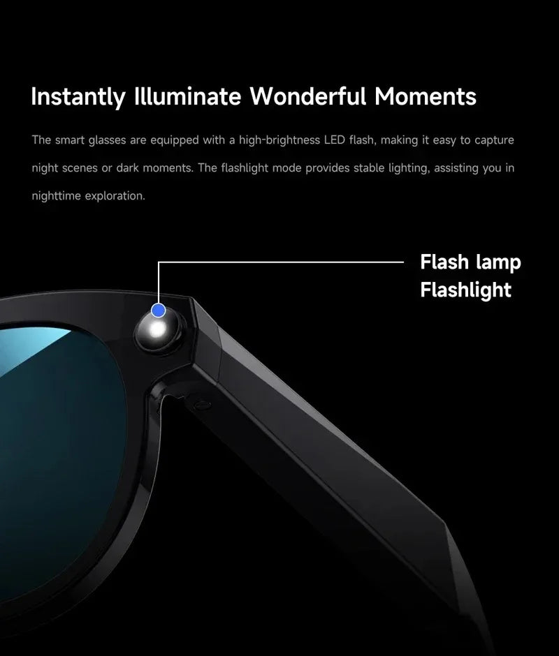AI Smart Glasses with 8K Camera, Translation & Bluetooth Calls