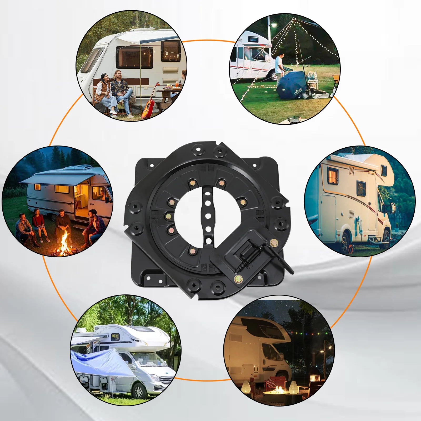 Motorhome Seat Swivel Turntable Campervan Chassis Modification Camper Van Parts